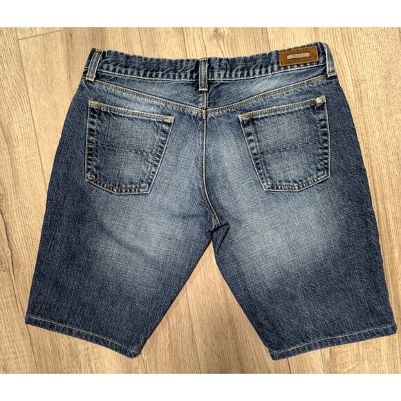 Mavi Short Women's Size 27 Blue Denim Front Snap Low Rise Pant - Picture 2 of 8